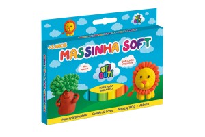 MASSA DE MODELAR UTI GUTI COM 12 CORES