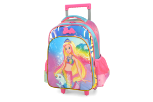 MOCHILA LUXCEL BARBIE LUXO COM RODAS VERDE UN