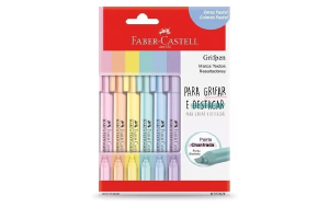 KIT MARCA TEXTO GRIFPEN C/6 FABER CASTELL