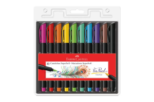 MARCADOR FABER PINCEL BRUSH PCT 10 CORES