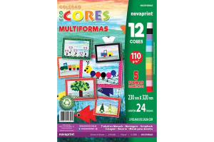 ECOCORES MULTIFORMAS FORMA GEOMETRICA A4 23X32 CM 24 FLS